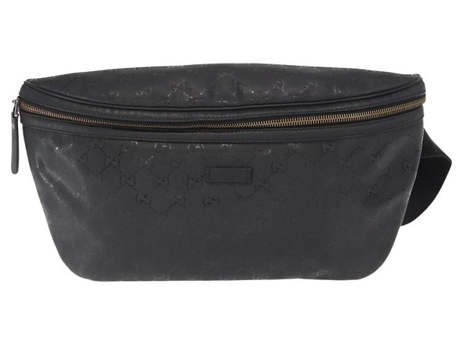 GUCCI GG Canvas GG Implementierung Umhängetasche aus PVC Schwarz Silber 211110 Auth bs31846 - Ansicht 2