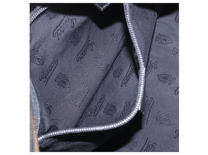 GUCCI GG Canvas GG Implementierung Umhängetasche aus PVC Schwarz Silber 211110 Auth bs31846 - Ansicht 21