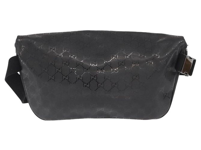 GUCCI GG Canvas GG Implementierung Umhängetasche aus PVC Schwarz Silber 211110 Auth bs31846 - Ansicht 3