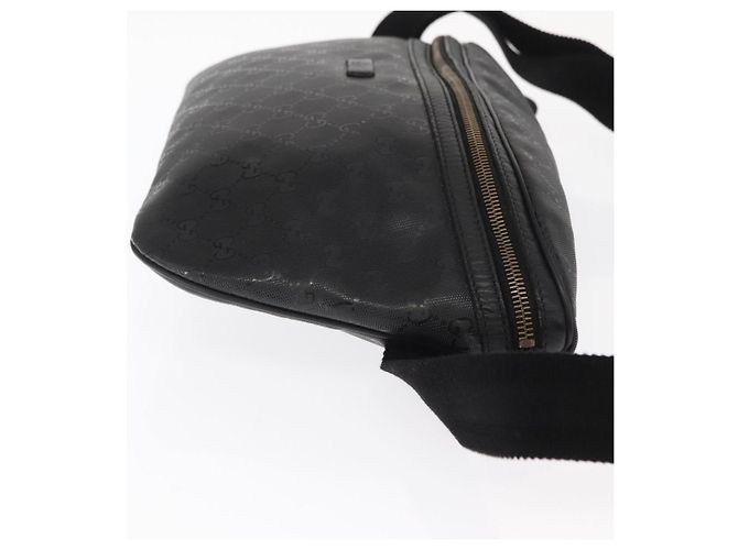 GUCCI GG Canvas GG Implementierung Umhängetasche aus PVC Schwarz Silber 211110 Auth bs31846 - Ansicht 4
