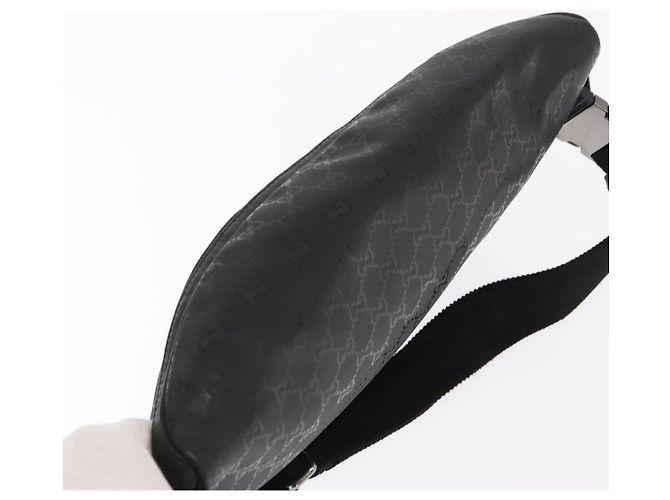 GUCCI GG Canvas GG Implementierung Umhängetasche aus PVC Schwarz Silber 211110 Auth bs31846 - Ansicht 6