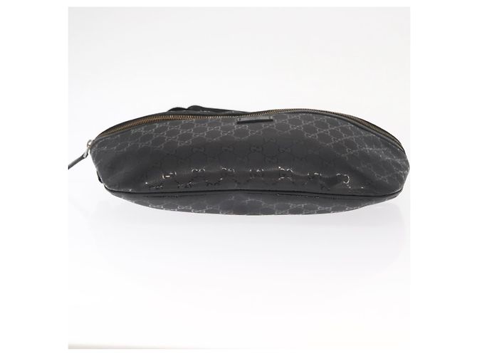 GUCCI GG Canvas GG Implementierung Umhängetasche aus PVC Schwarz Silber 211110 Auth bs31846 - Ansicht 9