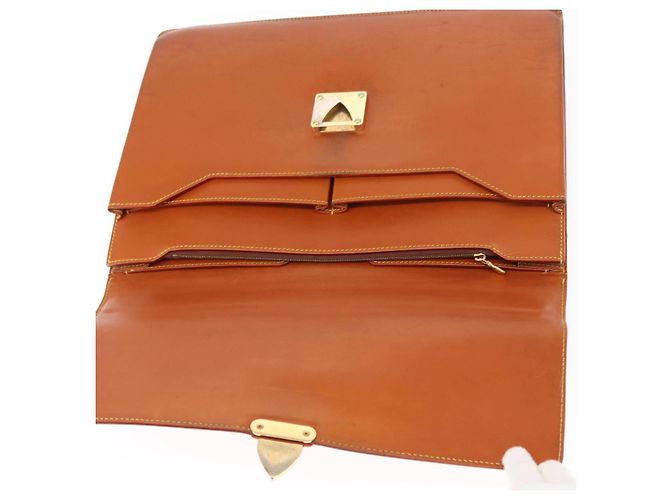 LOUIS VUITTON Borsa da Lavoro Robusta in Pelle Nomad Beige M85390 LV Auth 153647 - vista 18