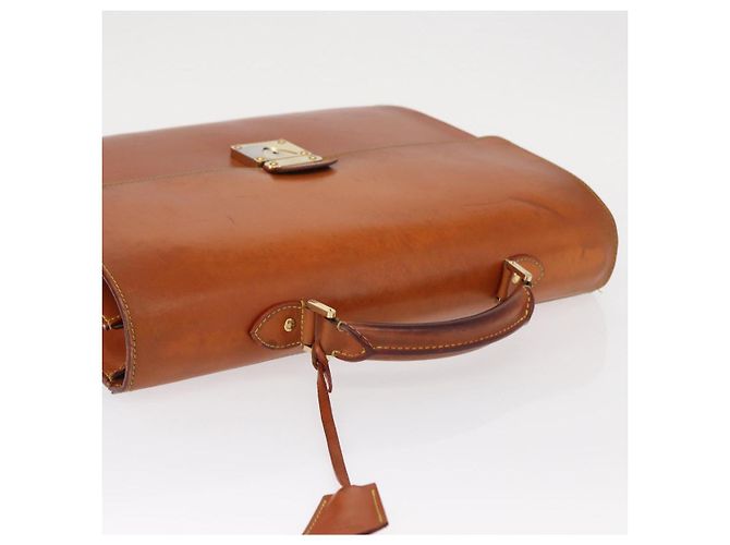 LOUIS VUITTON Borsa da Lavoro Robusta in Pelle Nomad Beige M85390 LV Auth 153647 - vista 6