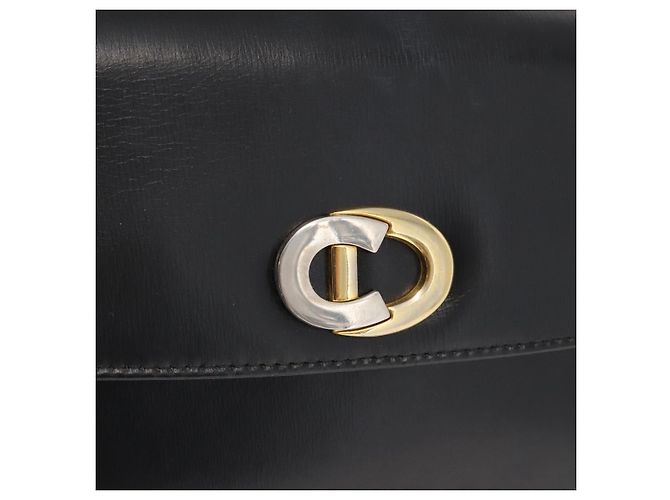 Borsa a Spalla Christian Dior in Pelle Nera Oro Auth 160676 Nero D'oro - vista 15
