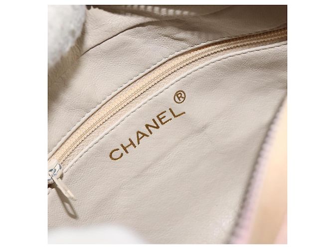Borsa a Spalla CHANEL con Catena Satin Rosa Oro CC Auth bs31914 D'oro - vista 15