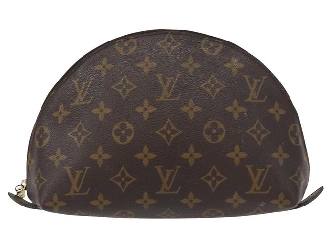 LOUIS VUITTON Neceser Demi Ronde Monogram Cosmético M47520 LV Auth 157229 Monograma - vista 13