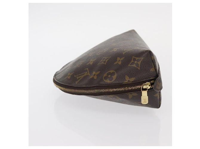 LOUIS VUITTON Neceser Demi Ronde Monogram Cosmético M47520 LV Auth 157229 Monograma - vista 4