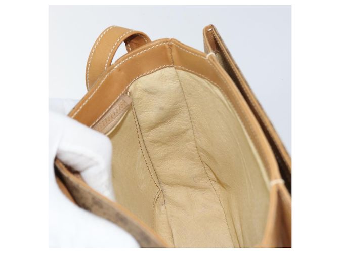 Gucci Borsa a Spalla Micro GG Supreme PVC Beige Oro Auth 160593 D'oro - vista 19