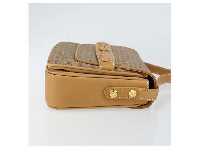 Gucci Borsa a Spalla Micro GG Supreme PVC Beige Oro Auth 160593 D'oro - vista 4