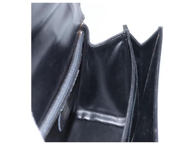 Borsa a Spalla Salvatore Ferragamo Gancini in Pelle 2 in 1 Nera Oro Auth 156467 - vista 20