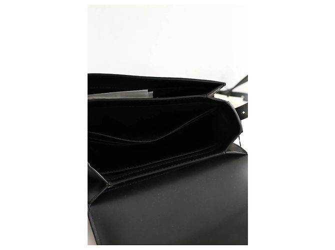 Kitsune Borsa a tracolla in pelle nera Nero - vista 5