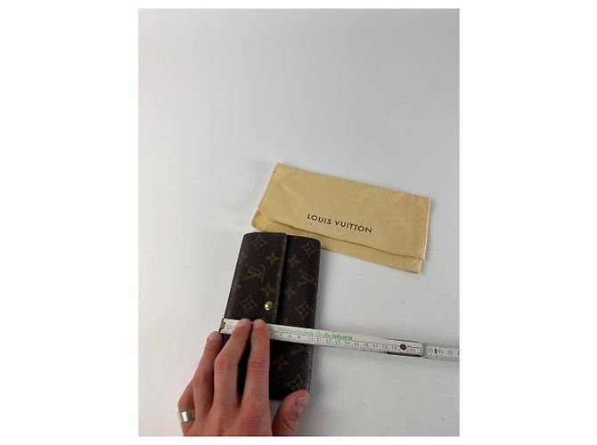 Vintage Louis Vuitton Leather Monogram Wallet Brown - view 10