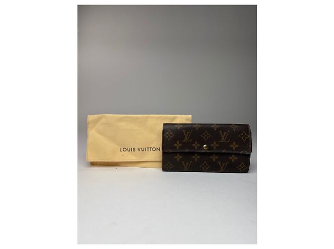 Vintage Louis Vuitton Leather Monogram Wallet Brown - view 11