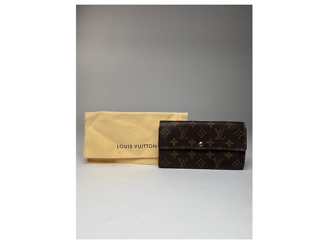 Vintage Louis Vuitton Leather Monogram Wallet Brown - view 4