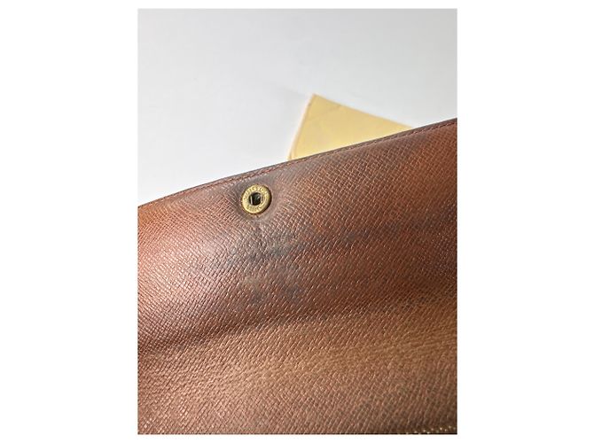 Vintage Louis Vuitton Leather Monogram Wallet Brown - view 5