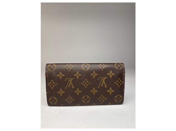Vintage Louis Vuitton Leather Monogram Wallet Brown - view 9