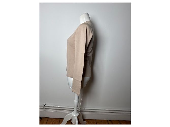 Vintage Gianni Versace Wollcardigan Beige M - Ansicht 3