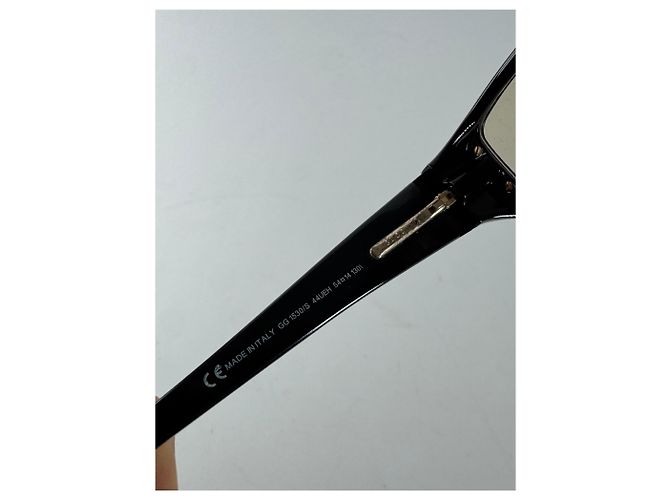 Occhiali da sole Gucci vintage neri e marroni Nero - vista 6