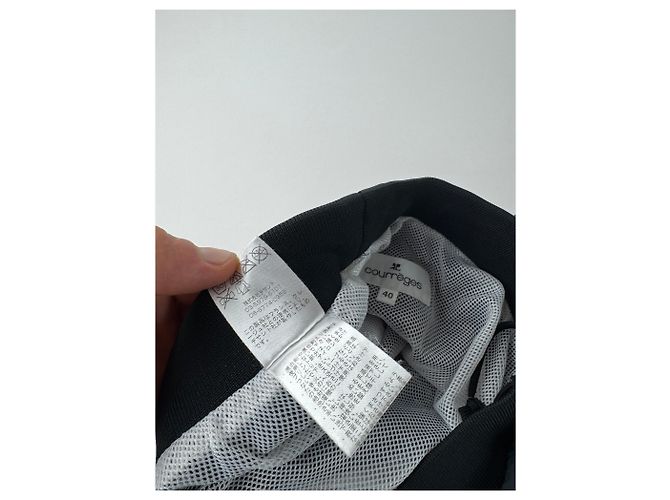 Vintage Courreges Paris Jogginghosen Schwarz - Ansicht 5