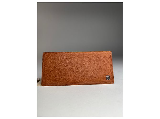 Vintage Givenchy Leather Card Holder ID Holder Brown - view 6