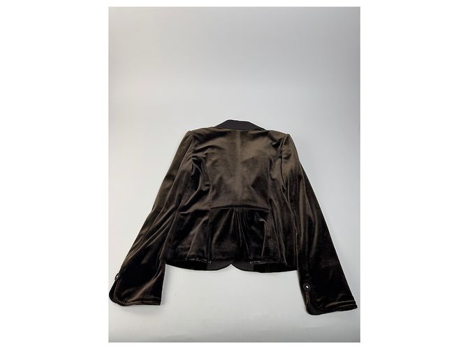 Vintage Courreges Samtblazer braun 40/L - Ansicht 8
