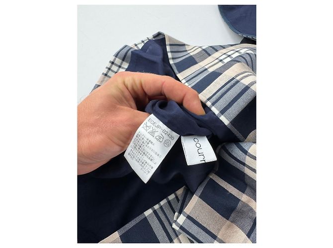 Vintage Courreges Karodress in Weiß, Grau und Schwarz - Ansicht 10