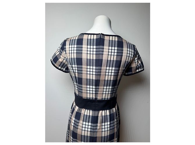 Vintage Courreges Karodress in Weiß, Grau und Schwarz - Ansicht 13