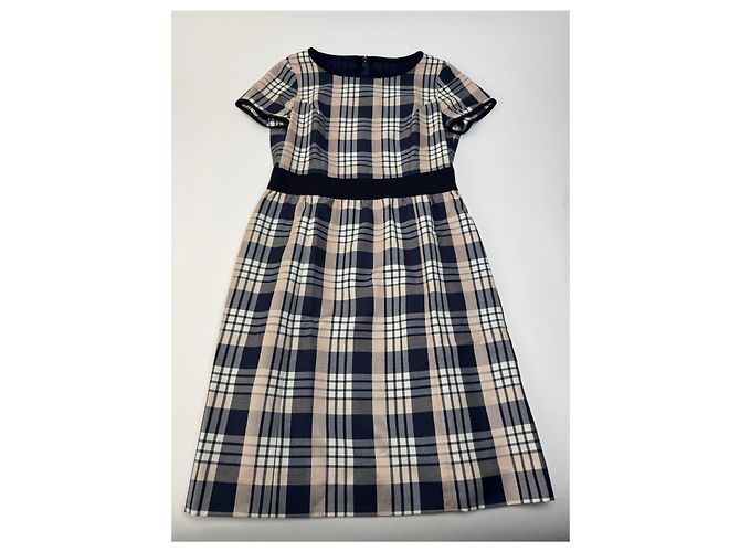 Vintage Courreges Karodress in Weiß, Grau und Schwarz - Ansicht 4