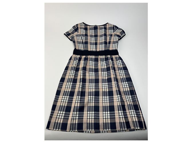 Vintage Courreges Karodress in Weiß, Grau und Schwarz - Ansicht 7