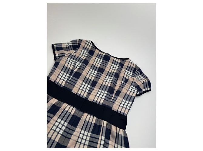 Vintage Courreges Karodress in Weiß, Grau und Schwarz - Ansicht 8