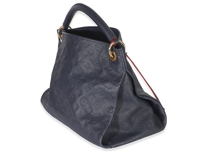 Louis Vuitton Marine Rouge Monogram Empreinte Artsy MM Blu - vista 3
