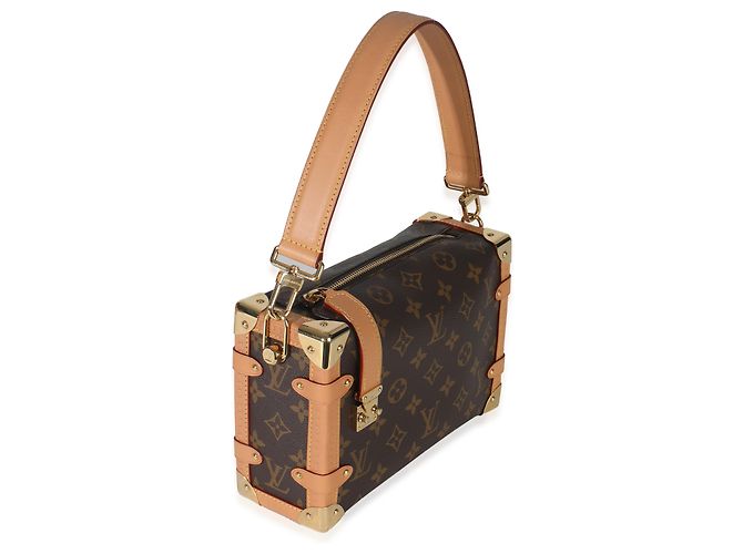 Baule laterale MM in tela Monogram Louis Vuitton Marrone - vista 4
