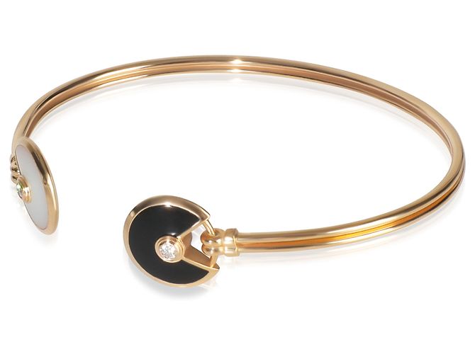 Bracciale Amulette de Cartier in oro rosa, madreperla e onice - vista 6