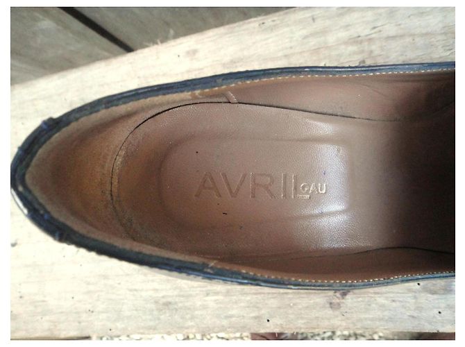 Avril Gau Keilslipper Blau Lackleder 37 - Ansicht 6