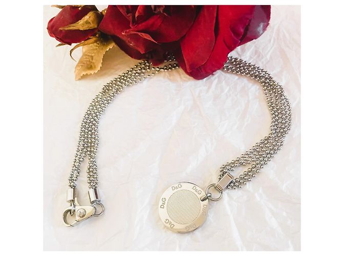 Iconica collana DOLCE & GABBANA multifilo modello “Flutter” Argento - vista 6
