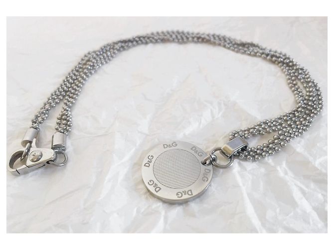 Iconica collana DOLCE & GABBANA multifilo modello “Flutter” Argento - vista 7