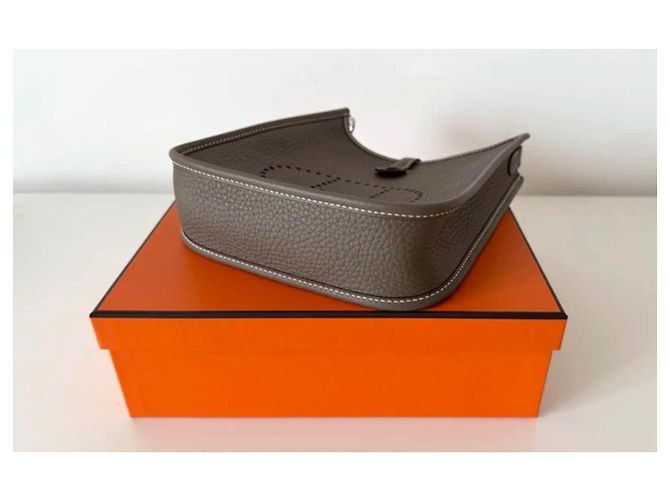 Hermès Évelyne etoupe PHW Blu Taupe - vista 3