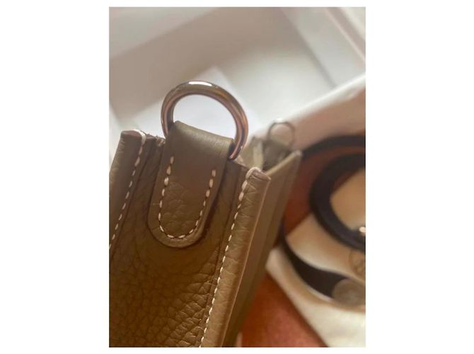 Hermès Évelyne etoupe PHW Blu Taupe - vista 6