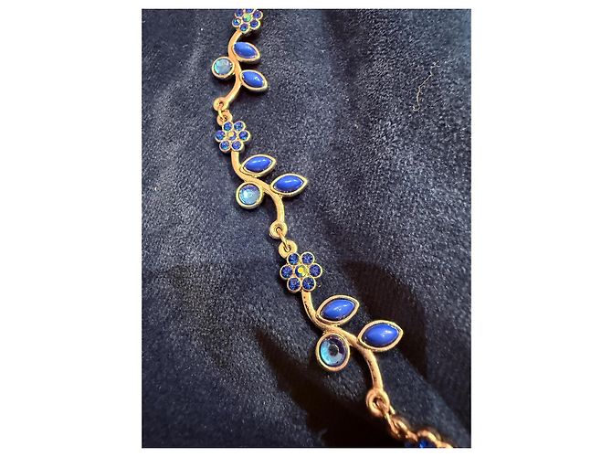 Collana Each X Other Argentata con Pietre Blu e Fiori - vista 2