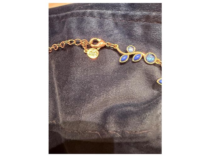 Collana Each X Other Argentata con Pietre Blu e Fiori - vista 3