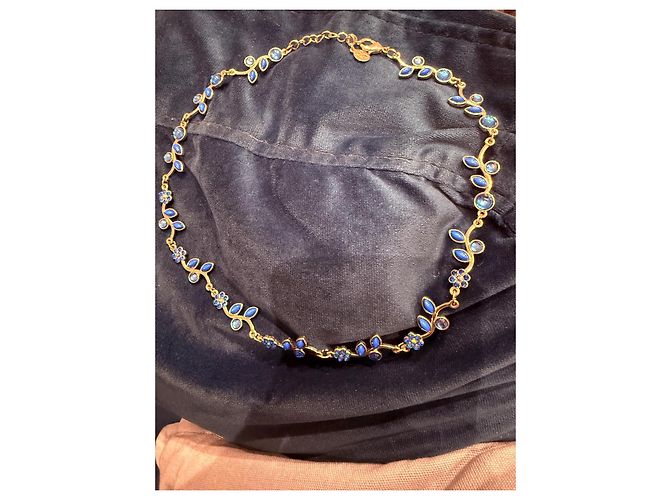 Collana Each X Other Argentata con Pietre Blu e Fiori - vista 5