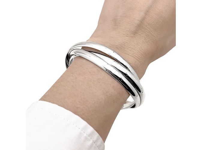 Bracciale Cartier, 'Trinity', platino. - vista 4