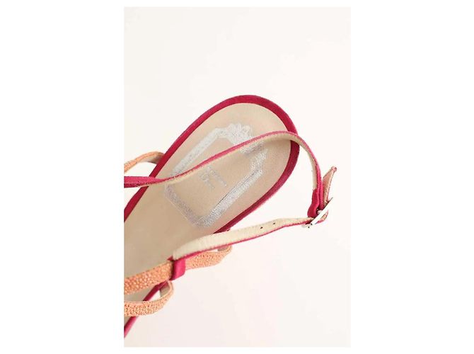 Décolleté Dior GALUCHAT in camoscio viola Porpora - vista 5