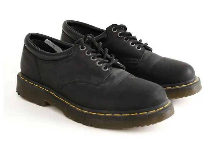 Dr. Martens Mocassins en cuir noirs - vue 3