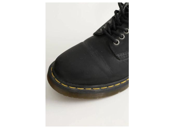Dr. Martens Mocassins en cuir noirs - vue 5