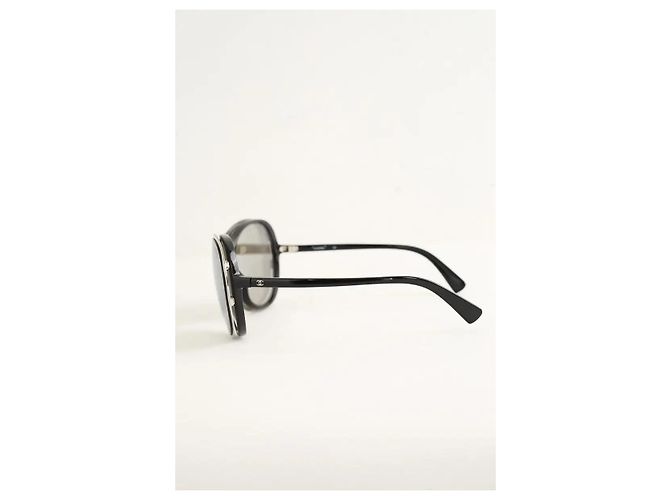 Chanel Silberne Sonnenbrille - Ansicht 3