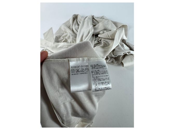 Vintage Courreges Mantel Weiß M Beige - Ansicht 10