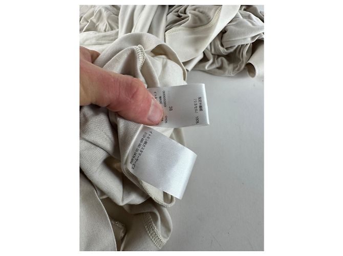 Vintage Courreges Mantel Weiß M Beige - Ansicht 11