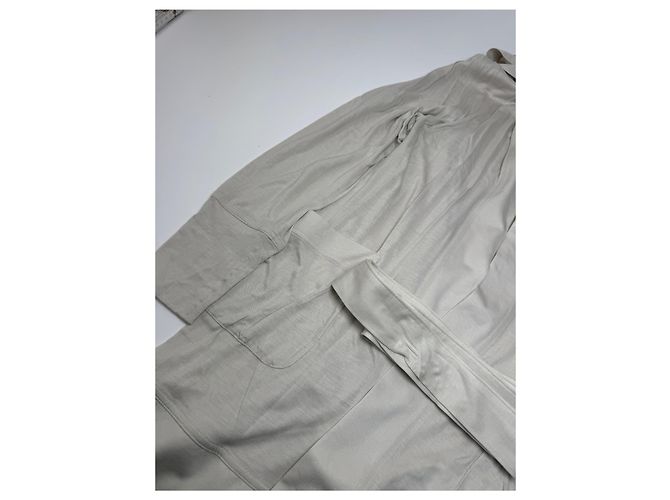 Vintage Courreges Mantel Weiß M Beige - Ansicht 6